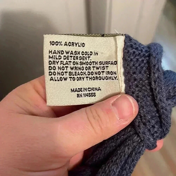 Bedford Collections Delray Throw Blanket in Denim - Picture 5 of 6